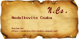 Nedelkovits Csaba névjegykártya